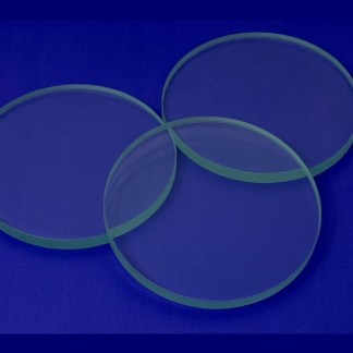 Soda Lime Toughened Glass, Test Quality (104mm Dia x 8mm Thickness) (20 pack)